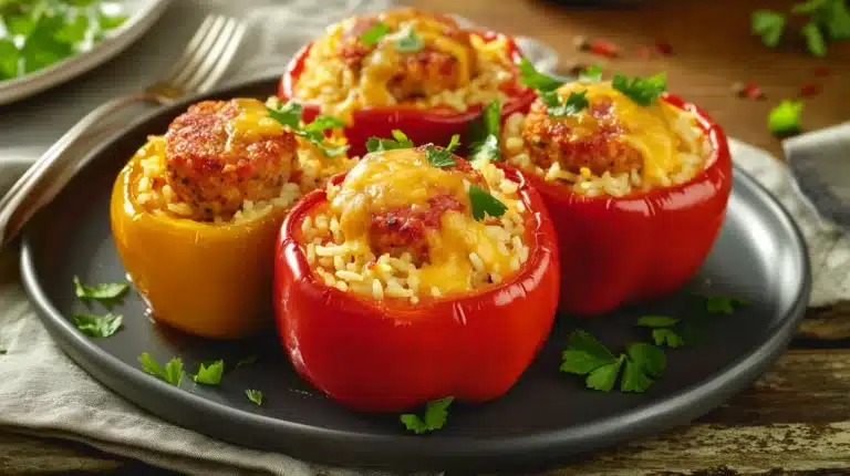 How to Eat Chicken Apple Sausage 11 Stuffed bell peppers with chicken apple sausage, rice, and melted cheese