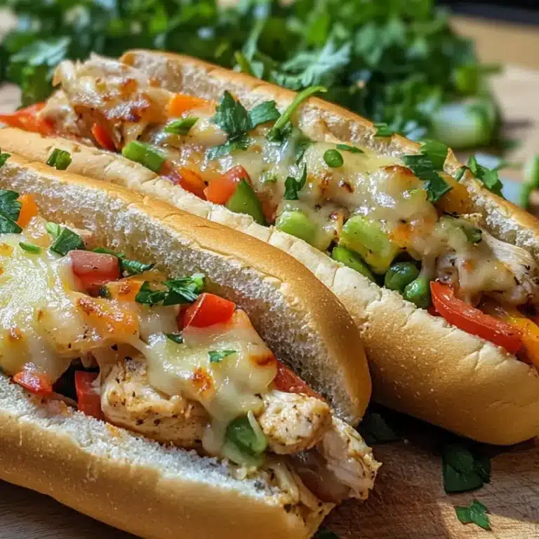 Ultimate Chicken Cheesesteak Recipe: A Step-by-Step Guide to the Perfect Sandwich 5 Hoagie roll being filled with chicken cheesesteak ingredients