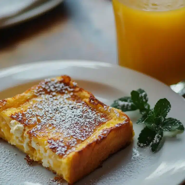 How Many Calories Are in French Toast with Ricotta? A Comprehensive Guide 19 A plate with a single slice of French toast with ricotta, alongside a calorie breakdown.