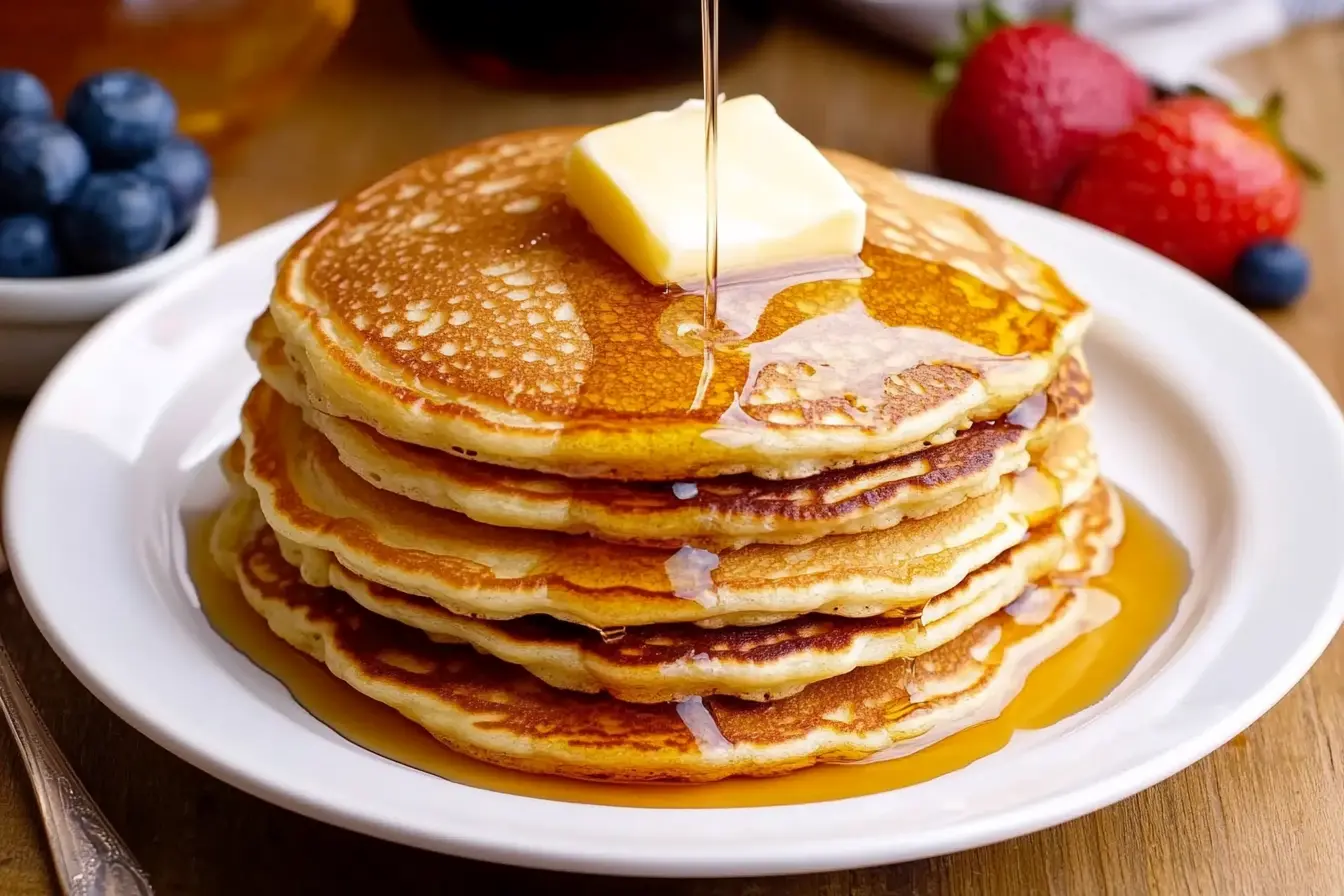 How to Make Cracker Barrel Pancakes at Home: A Step-by-Step Guide 8 Pancakes with Butter and Syrup