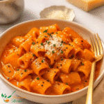 Creamy Gochujang Pasta A Spicy Comfort Food You’ll Love 13 Creamy gochujang pasta topped with sesame seeds and Parmesan.