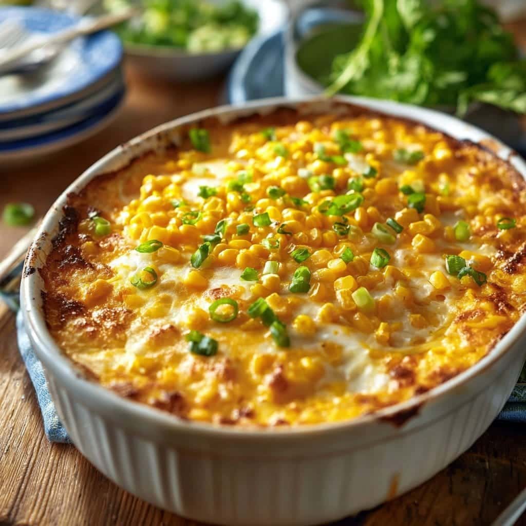Cheesy Cream Cheese Corn Casserole