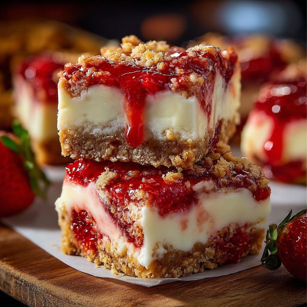 Strawberry Crunch Cheesecake Chunks 6 Strawberry Crunch Cheesecake Chunks