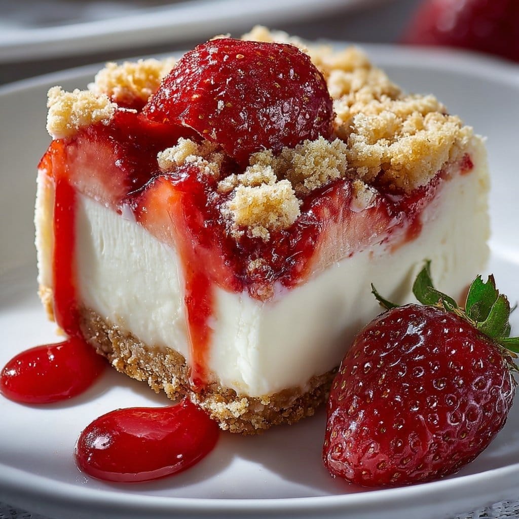 Strawberry Crunch Cheesecake Chunks 5 Strawberry Crunch Cheesecake Chunks
