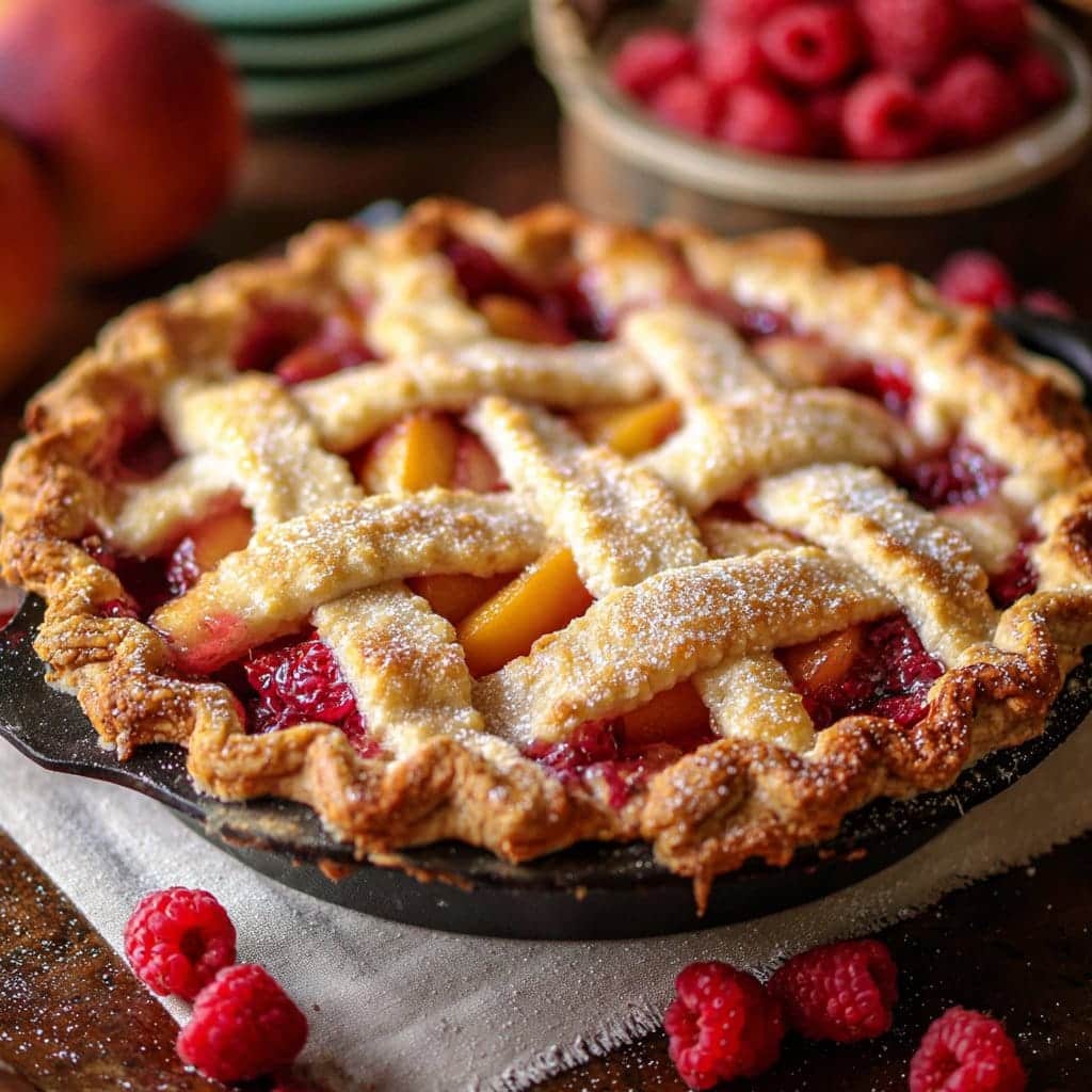 Raspberry Peach Pie 6 Raspberry Peach Pie