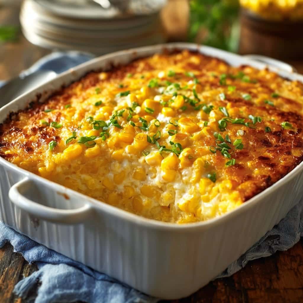 Cheesy Cream Cheese Corn Casserole
