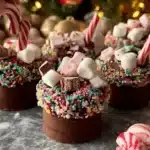 Delicious chocolate hot cups served in a cozy setting