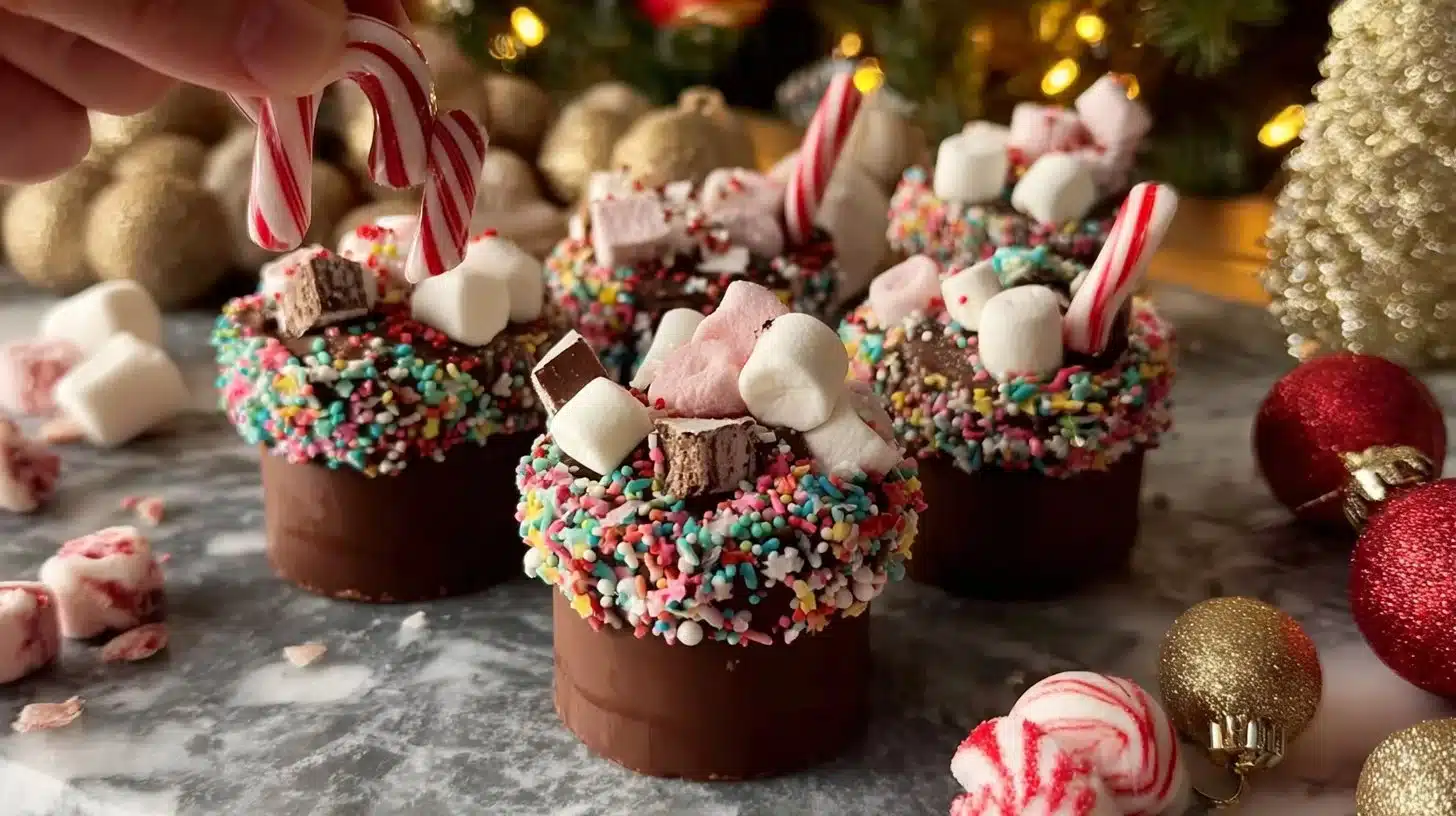 Delicious chocolate hot cups served in a cozy setting