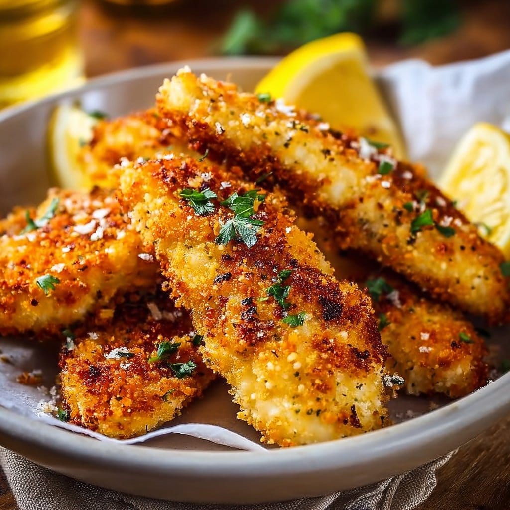 Lemon Garlic Parmesan Chicken Tenders 6 Lemon Garlic Parmesan Chicken Tenders