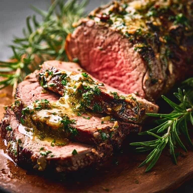 Garlic Herb Butter Beef Tenderloin Roast 4 Garlic Herb Butter Beef Tenderloin Roast