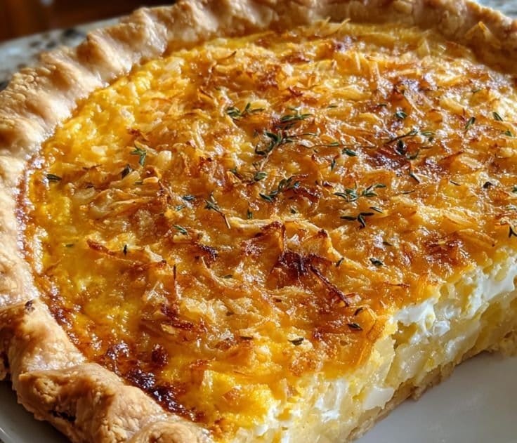 Cheddar Vidalia Onion Pie