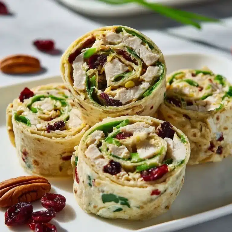 Chicken Cranberry Pinwheels 5 Delicious Chicken Cranberry Pinwheels served on a platter