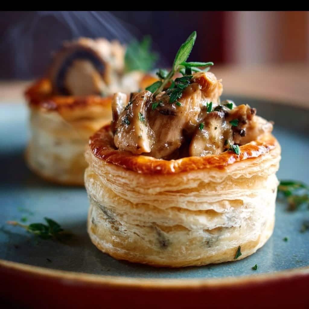 Chicken and Mushroom Puff Pastry Shell 6 Chicken and Mushroom Puff Pastry Shell